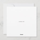 Cartes Pour Fêtes Annuelles Simple écriture manuscrite Merveille famille de No (Dos)