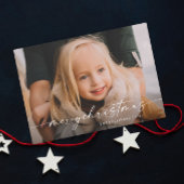 Cartes Pour Fêtes Annuelles Simple écriture manuscrite photo Noël