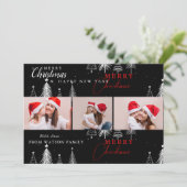 Cartes Pour Fêtes Annuelles Simple Elegant Christmas Pin Tree Photo Card (Debout devant)
