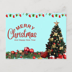 Cartes Pour Fêtes Annuelles Simple Élégant Décor BlancBoule Rouge Joyeux Noël