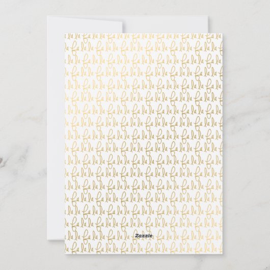 Cartes Pour Fêtes Annuelles Simple Elegant Gold Script Joyeux Noël Photo (Dos)