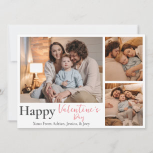 Cartes Pour Fêtes Annuelles Simple Elegant Love valentine's day couple 3 photo