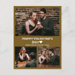 Cartes Pour Fêtes Annuelles Simple Elegant Love valentine's day couple photo