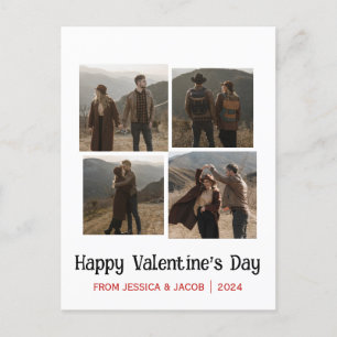 Cartes Pour Fêtes Annuelles Simple Elegant Love valentine's day couple photo
