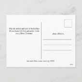 Cartes Pour Fêtes Annuelles Simple Elegant moderne 3 photo Famille de Noël (Dos)