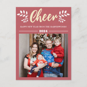 Cartes Pour Fêtes Annuelles Simple Élégant Moderne Joyeux Nouvel An Une photo