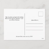 Cartes Pour Fêtes Annuelles Simple élégant moderne Script 6 photo Noël (Dos)