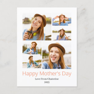 Cartes Pour Fêtes Annuelles Simple Elégant Mothers Day Photo Collage