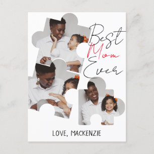 Cartes Pour Fêtes Annuelles Simple Elegant Mothers Day Puzzle Photo Collage
