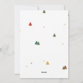 Cartes Pour Fêtes Annuelles Simple élégant Motif d'arbre de Noël (Dos)