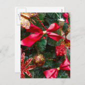 Cartes Pour Fêtes Annuelles Simple élégant rétro Nouvel An Joyeux Noël (Devant / Derrière)