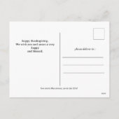 Cartes Pour Fêtes Annuelles Simple Elegant Script grâces famille 3 photo (Dos)