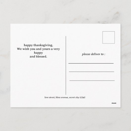 Cartes Pour Fêtes Annuelles Simple Elegant Script grâces famille 3 photo (Dos)