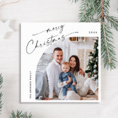 Cartes Pour Fêtes Annuelles Simple élégante et élégante PHOTO Noël Salutation