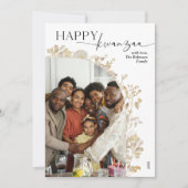 Cartes Pour Fêtes Annuelles Simple élégante Happy Kwanzaa (Devant)