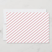 Cartes Pour Fêtes Annuelles Simple élégante Rouge Script moderne Noël (Dos)