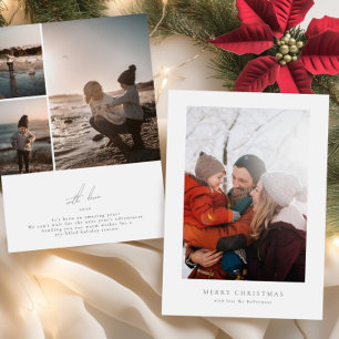Cartes Pour Fêtes Annuelles simple encadré photo élégant joyeux noël