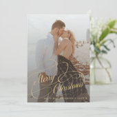 Cartes Pour Fêtes Annuelles Simple et élégant Joyeux Noël (Debout devant)