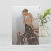 Cartes Pour Fêtes Annuelles Simple et élégant Joyeux Noël (Debout devant)