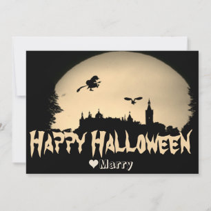 Cartes Pour Fêtes Annuelles Simple Famille Squelettique Joyeux Halloween Citro