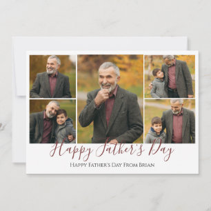 Cartes Pour Fêtes Annuelles simple Fête des pères heureuse, grand-père Cinq ph