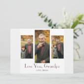 Cartes Pour Fêtes Annuelles simple Fête des pères heureuse, grand-père trois p (Debout devant)