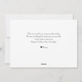 Cartes Pour Fêtes Annuelles simple Fête des pères heureuse, grand-père trois p (Dos)