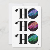 Cartes Pour Fêtes Annuelles Simple Galaxy Bold HO HO HO Noël (Devant)