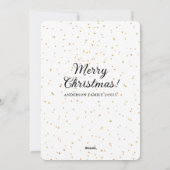 Cartes Pour Fêtes Annuelles Simple Galaxy Bold HO HO HO Noël (Dos)