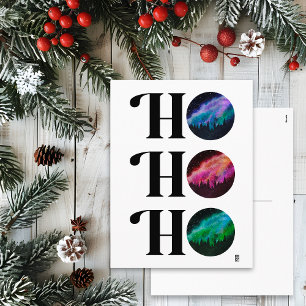 Cartes Pour Fêtes Annuelles Simple Galaxy Bold HO HO HO Noël