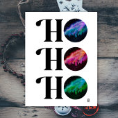 Cartes Pour Fêtes Annuelles Simple Galaxy Gras HO HO HO Noël