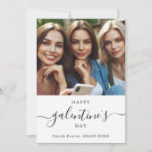 Cartes Pour Fêtes Annuelles Simple Galentine's Day Friends Forever Photo (Devant)