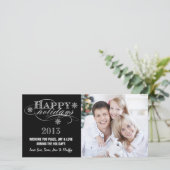 CARTES POUR FÊTES ANNUELLES SIMPLE HAPPY HOLIDAYS 2013 NOIR (Debout devant)