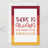 Cartes Pour Fêtes Annuelles Simple Il y a toujours quelque chose à remercier p (Devant)