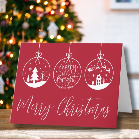 Cartes Pour Fêtes Annuelles Simple Joyeux Et Lumineux Noël