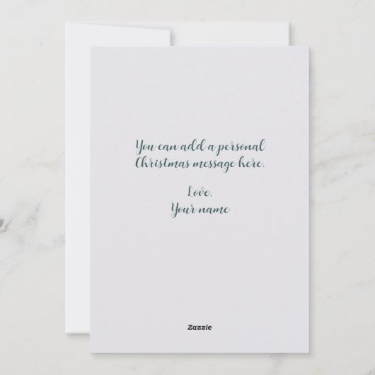 Cartes Pour Fêtes Annuelles Simple Joyeux Message Noël Deer In The Woods (Dos)