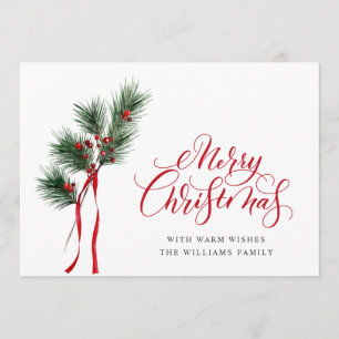 Cartes Pour Fêtes Annuelles Simple Joyeux Noël Élégant Vœu