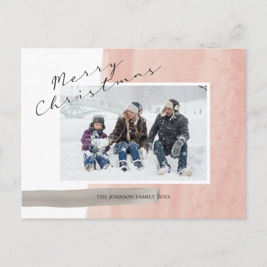Cartes Pour Fêtes Annuelles Simple Joyeux Noël photo (Devant)