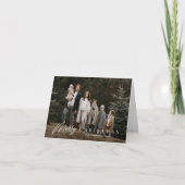 Cartes Pour Fêtes Annuelles Simple Joyeux Script 3 Photo Noël (Devant)