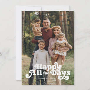 Cartes Pour Fêtes Annuelles Simple Joyeux Tous les Jours Photo Complète