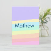 Cartes Pour Fêtes Annuelles simple lettre initiale monogramme ajouter votre no (Debout devant)