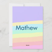 Cartes Pour Fêtes Annuelles simple lettre initiale monogramme ajouter votre no (Dos)