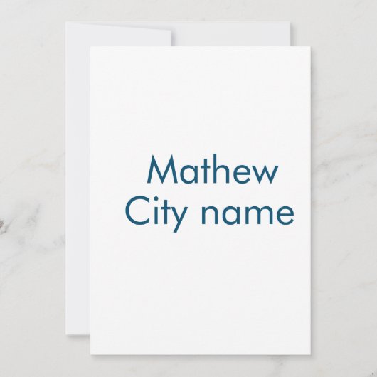 Cartes Pour Fêtes Annuelles simple lettre initiale monogramme ajouter votre no (Devant)