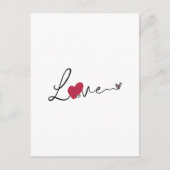 Cartes Pour Fêtes Annuelles Simple Love Valentine's Day Post Card (Devant)