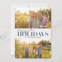 Simple Marine moderne Joyeux Vacances Deux photos