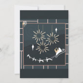 Cartes Pour Fêtes Annuelles Simple mi-siècle Noël moderne (Devant)