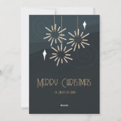Cartes Pour Fêtes Annuelles Simple mi-siècle Noël moderne (Dos)