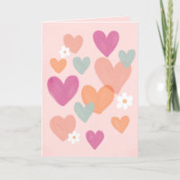 Simple mignon Coeurs modernes Saint Valentin