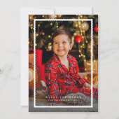 Cartes Pour Fêtes Annuelles Simple mignon photo de Noël (Devant)