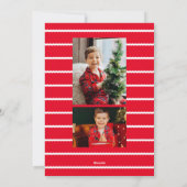 Cartes Pour Fêtes Annuelles Simple mignon photo de Noël (Dos)